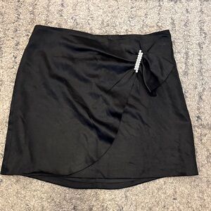 Black Skirt with Jeweled Design